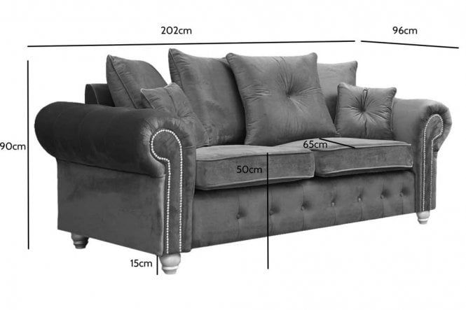 Ashwin Plush Velvet 3+2 Seater Sofa Set
