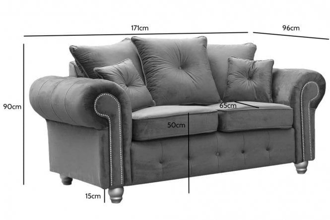 Ashwin Plush Velvet 3+2 Seater Sofa Set