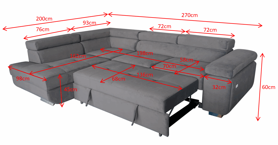 Artic Corner Sofa Bed