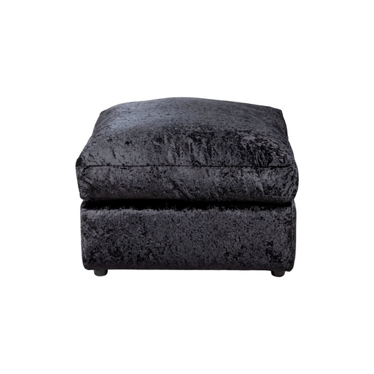 Crystal Crushed Velvet 4 Seater Corner Sofa- Right Side