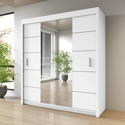 Sliding Mirrored Door Wardrobe - Oslo