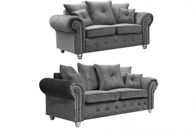 Ashwin Plush Velvet 3+2 Seater Sofa Set