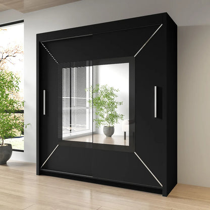 Sliding Mirrored Door Wardrobe - Nicole