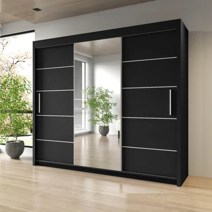 Sliding Mirrored Door Wardrobe - Lyon