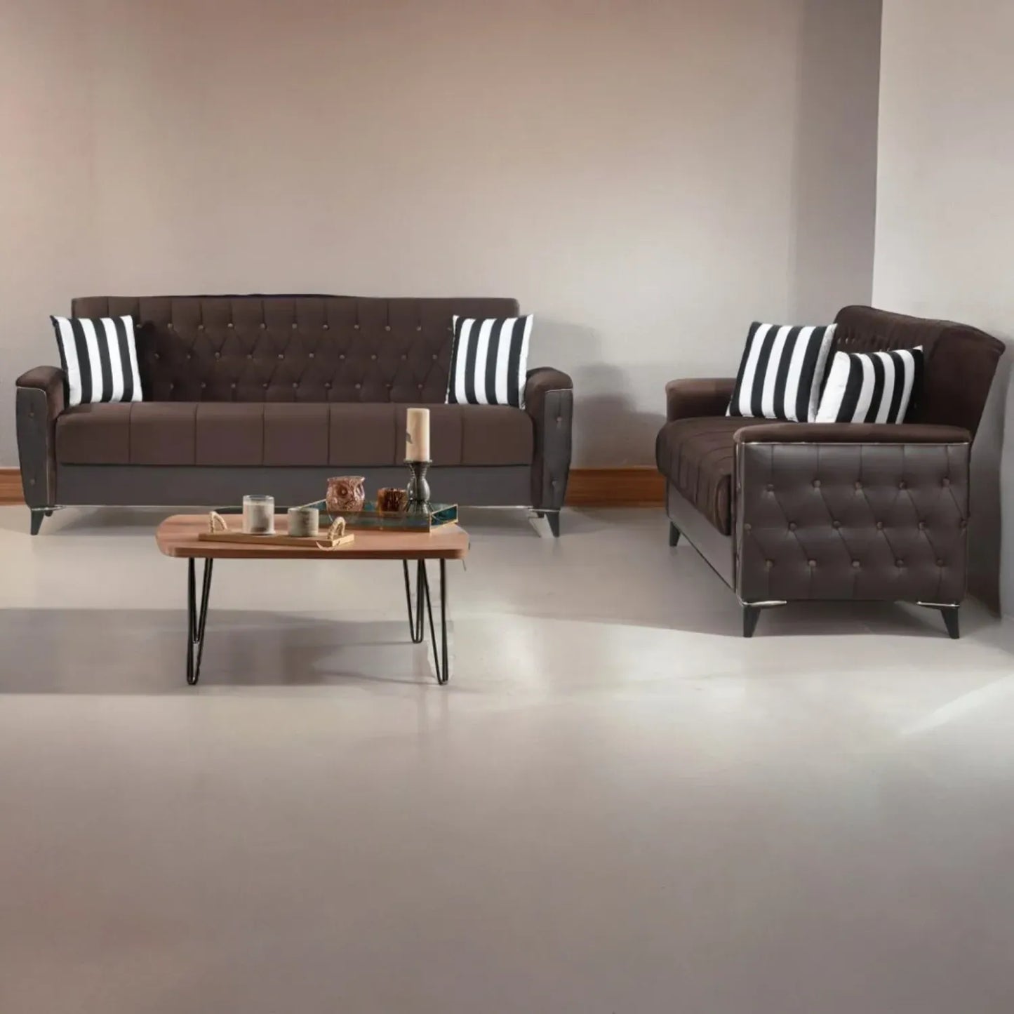 Turkish Rose 2 + 3 Seater Sofa Bed