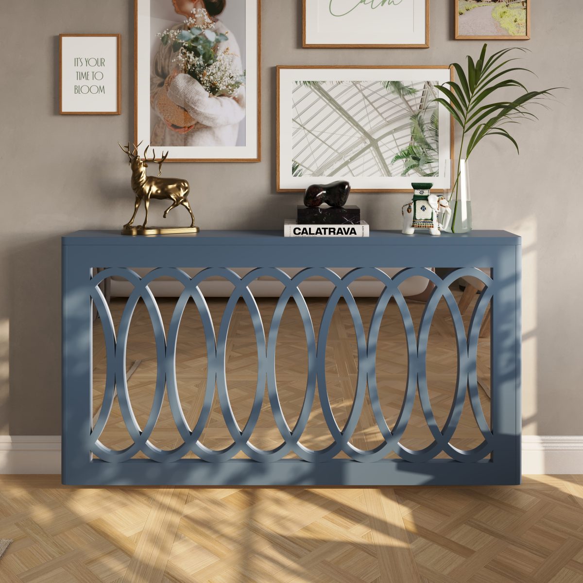 Interlaced Ovals Clip-on Mirror Radiator Cover