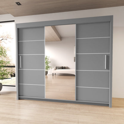 Sliding Mirrored Door Wardrobe - Lyon
