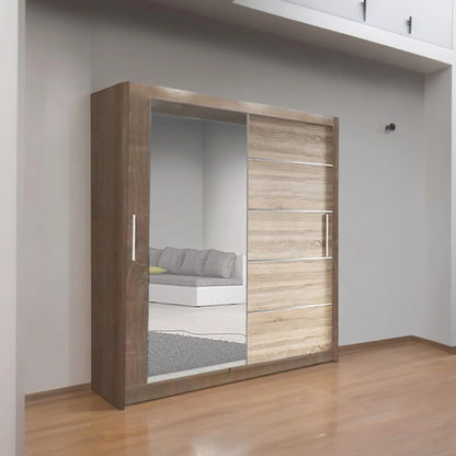 Sliding Mirrored Door Wardrobe - Lyon