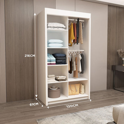 Sliding Mirrored Door Wardrobe - Lyon