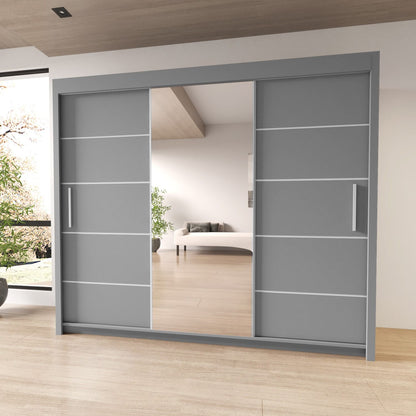 Sliding Mirrored Door Wardrobe - Lyon