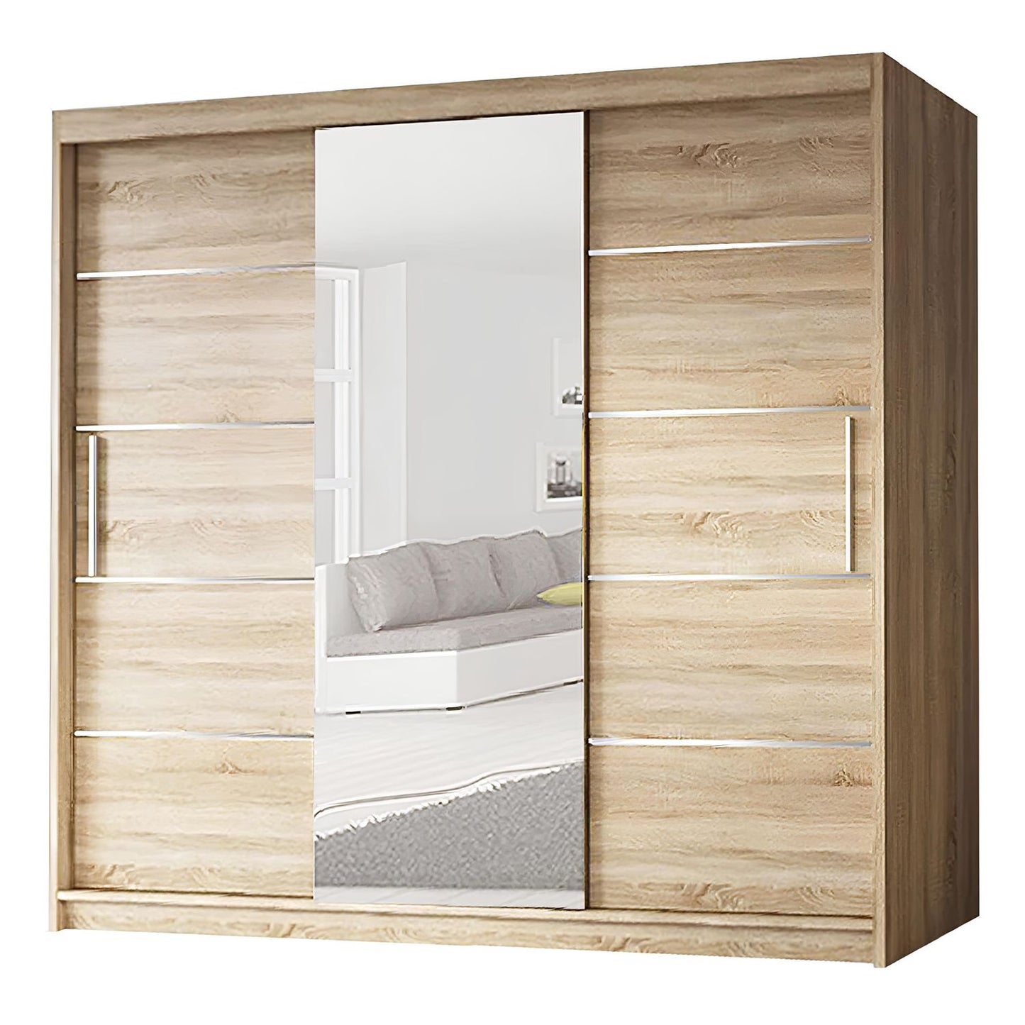 Sliding Mirrored Door Wardrobe - Lyon